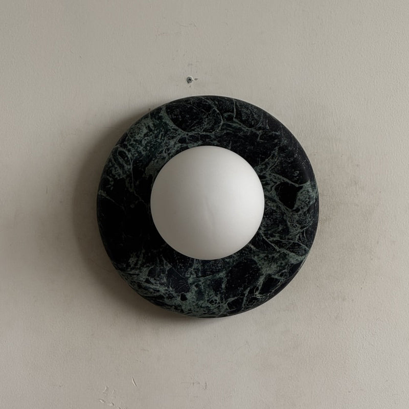 Orli Dark Green Marble Sconce