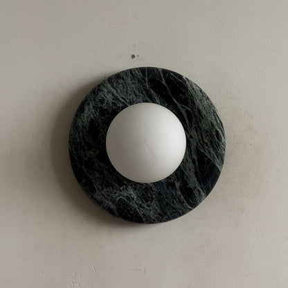 Orli Dark Green Marble Sconce