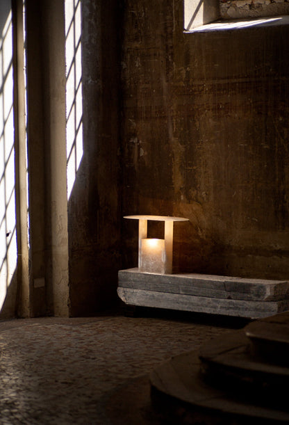 Pagoda Alabaster Table Lamp
