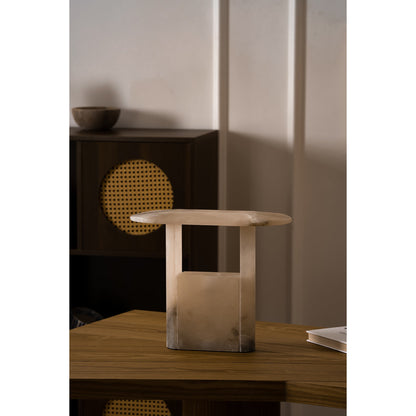 Pagoda Alabaster Table Lamp