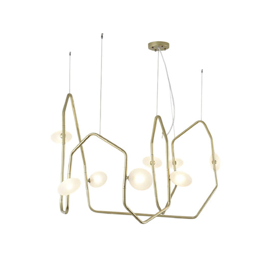 Contour Brass Linear Chandelier