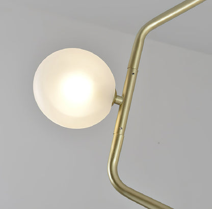 Contour Brass Linear Chandelier