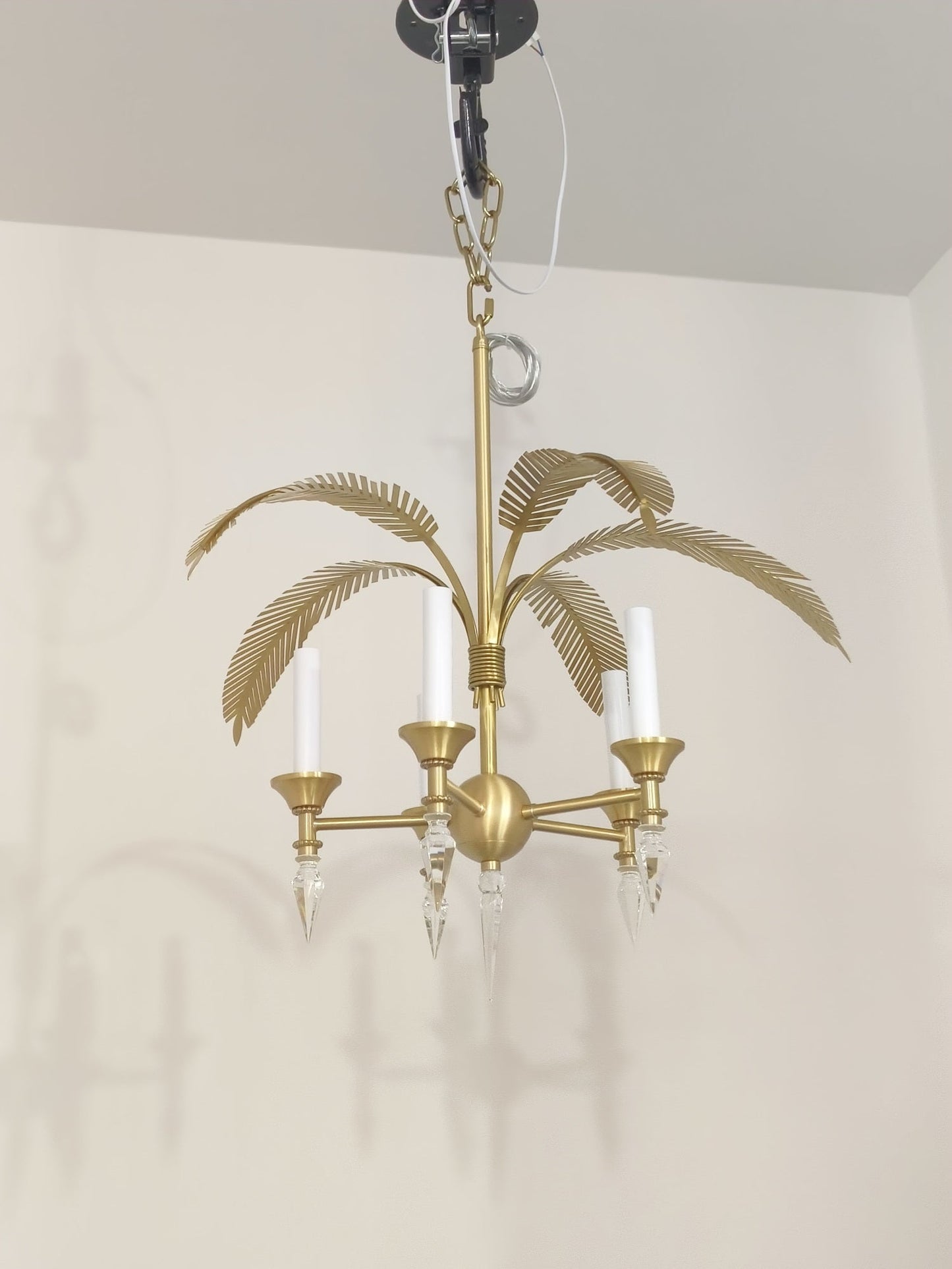 Palm Frond Chandelier