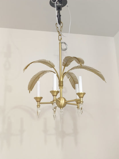 Palm Frond Chandelier