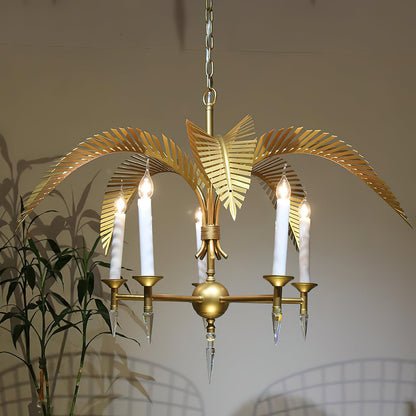 Palm Frond Chandelier