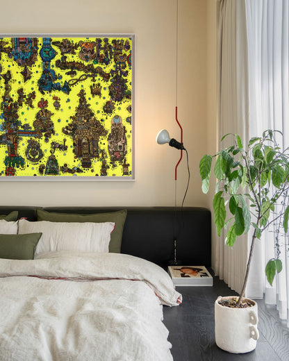 Floor-to-Ceiling Tension Cable Lamp – Adjustable Spotlight