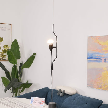 Floor-to-Ceiling Tension Cable Lamp – Adjustable Spotlight