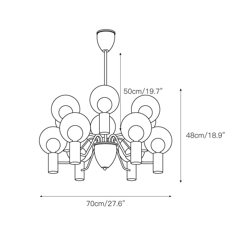 Patricia Glass Chandelier