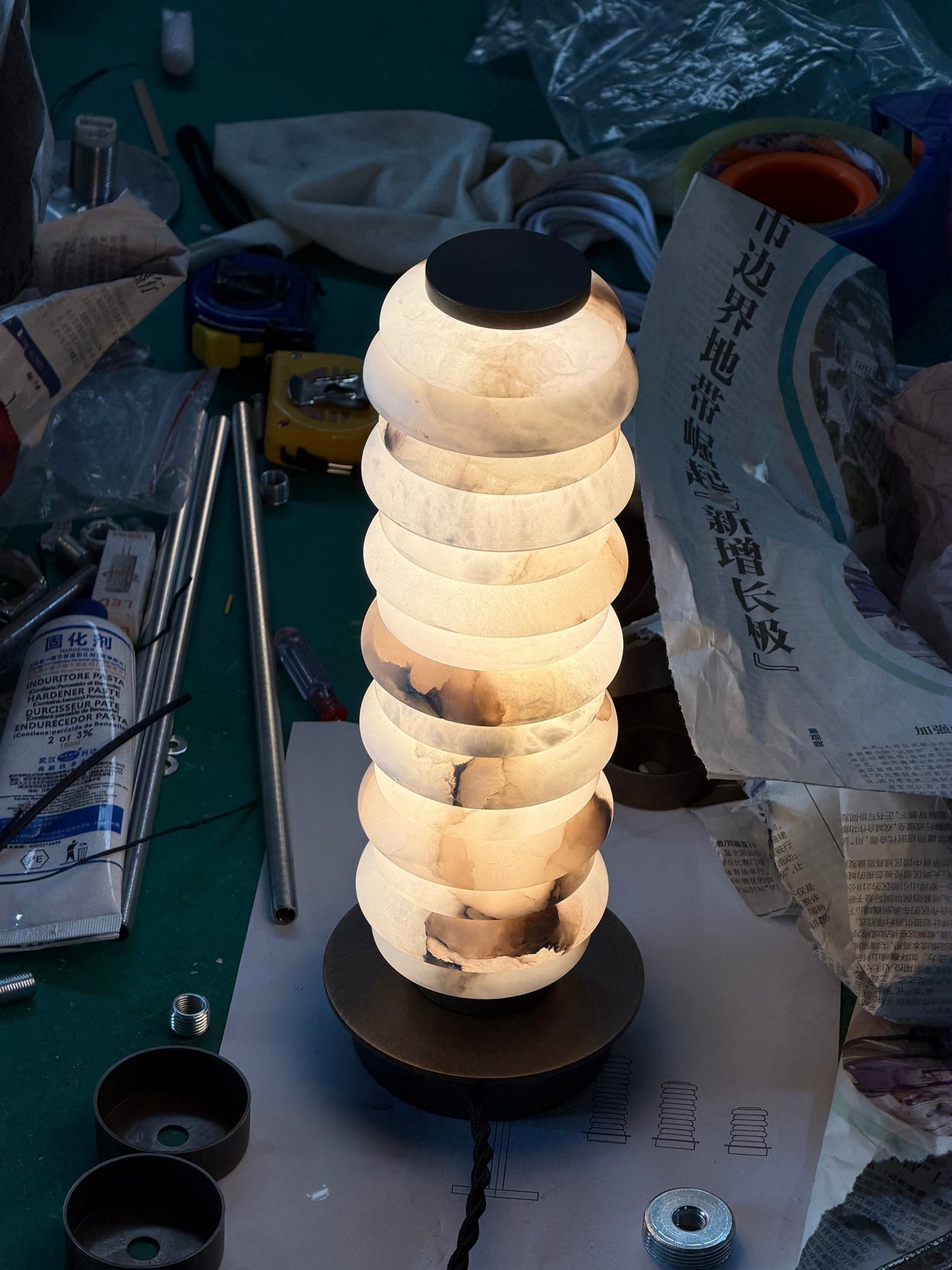 Payson Alabaster Table Lamp