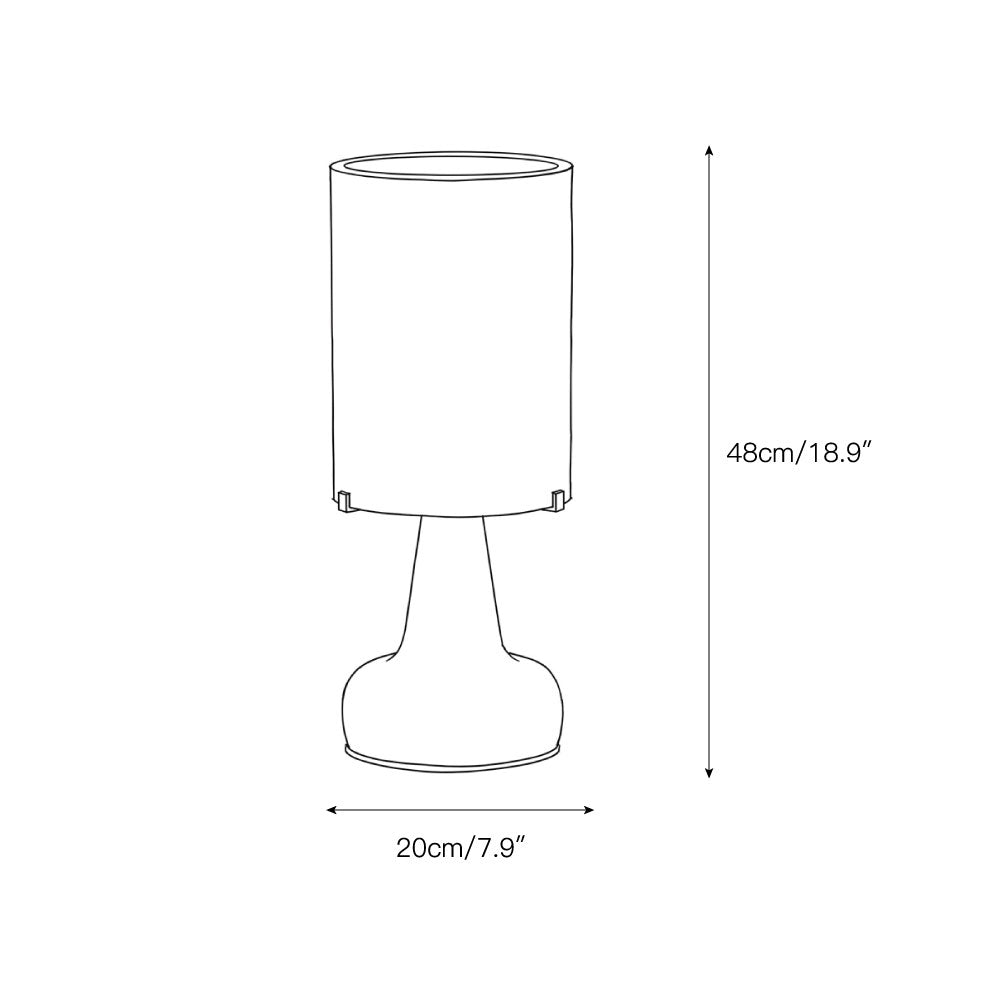 Pear Shaped Alabaster Table Lamp