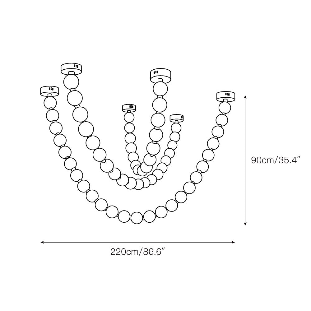 Pearl Necklace Chandelier