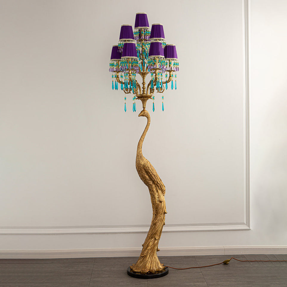 Perky Peacock Floor Lamp