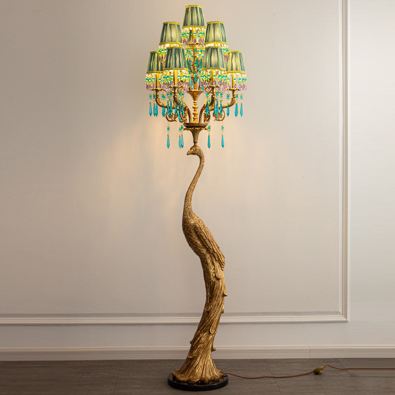 Perky Peacock Floor Lamp