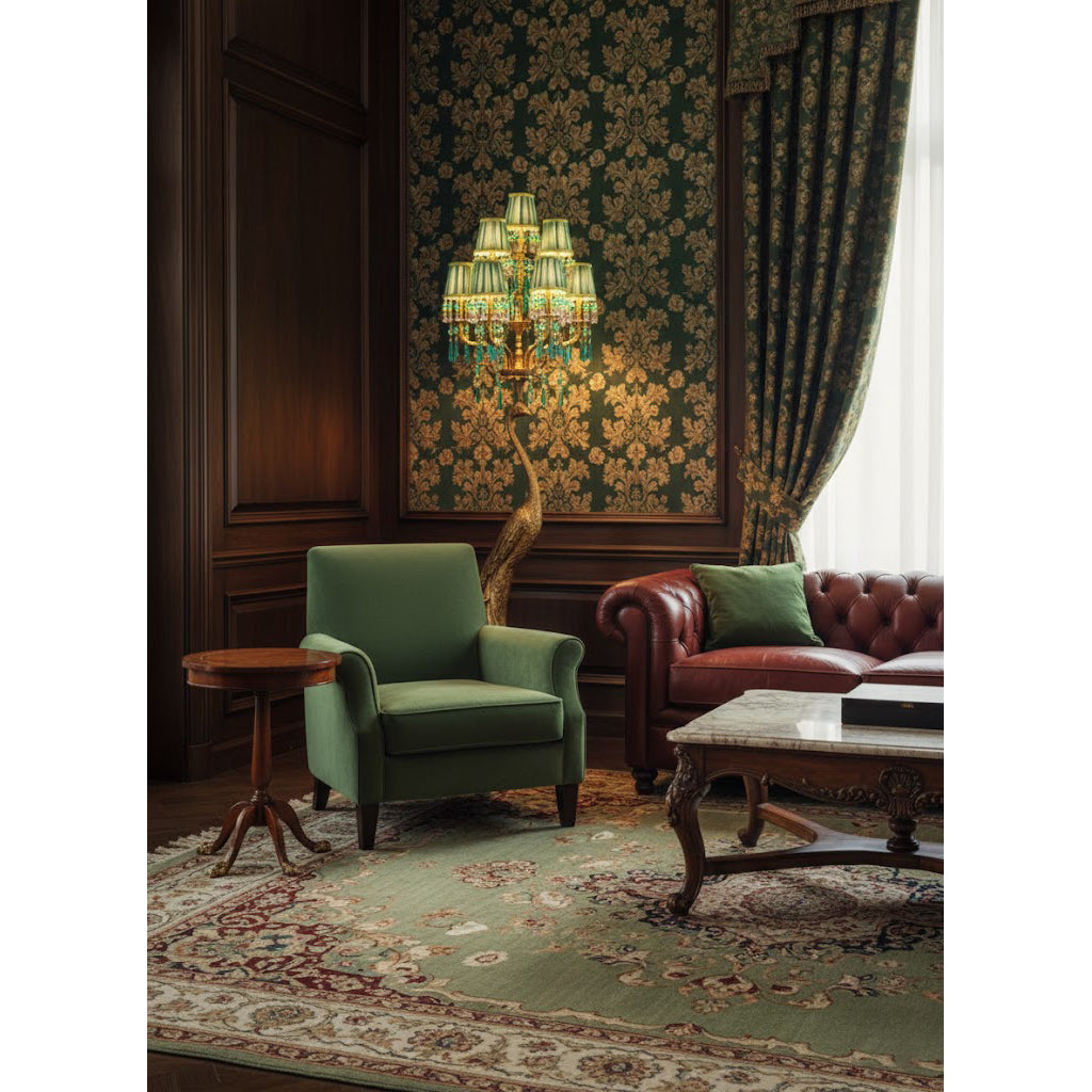 Perky Peacock Floor Lamp