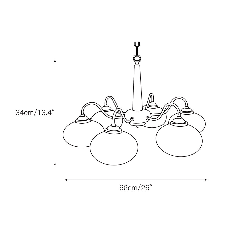 Persimmon Chandelier