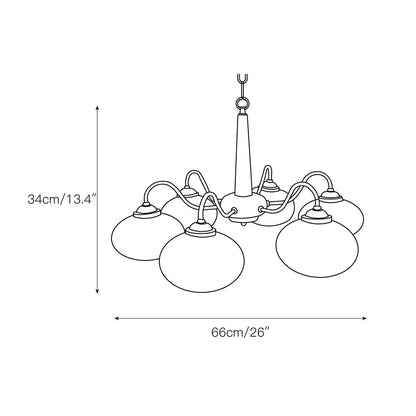 Persimmon Chandelier