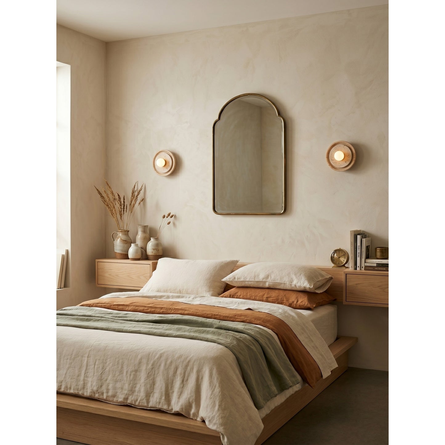 Petra Travertine Wall Sconce