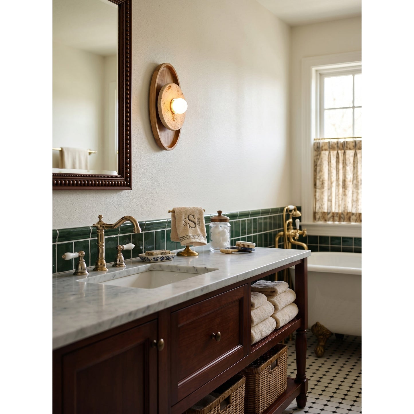 Petra Travertine Wall Sconce
