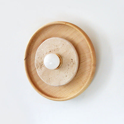 Petra Travertine Wall Sconce