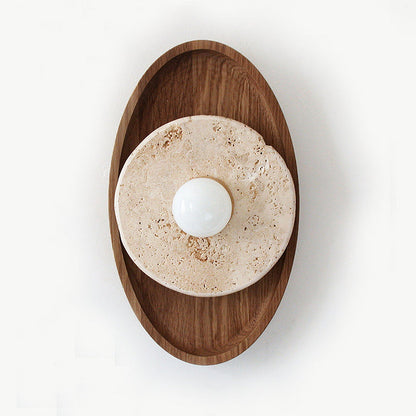 Petra Travertine Wall Sconce