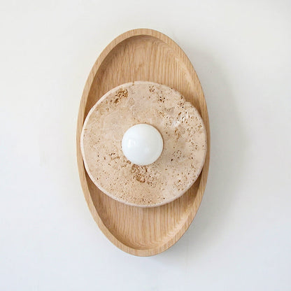 Petra Travertine Wall Sconce