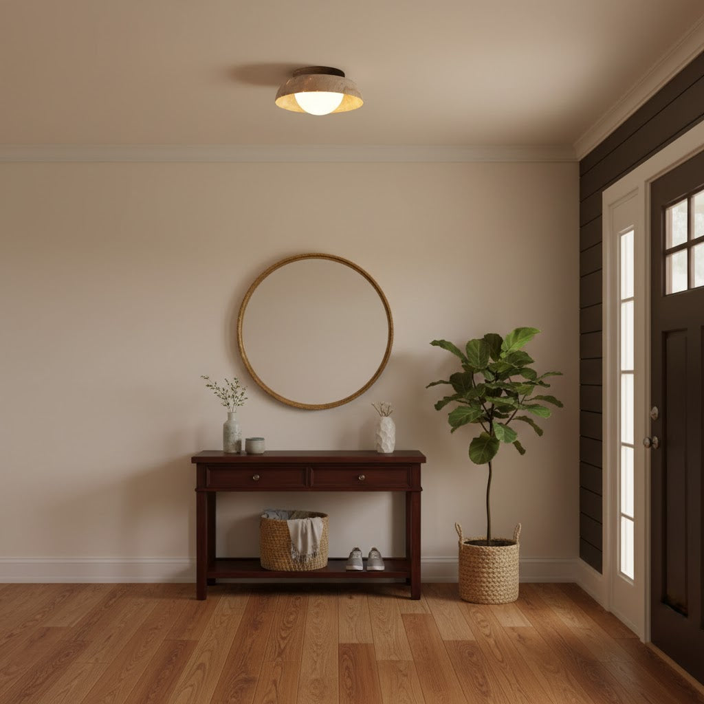 Piedra Travertine Ceiling Lamp