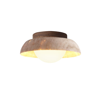 Piedra Travertine Ceiling Lamp