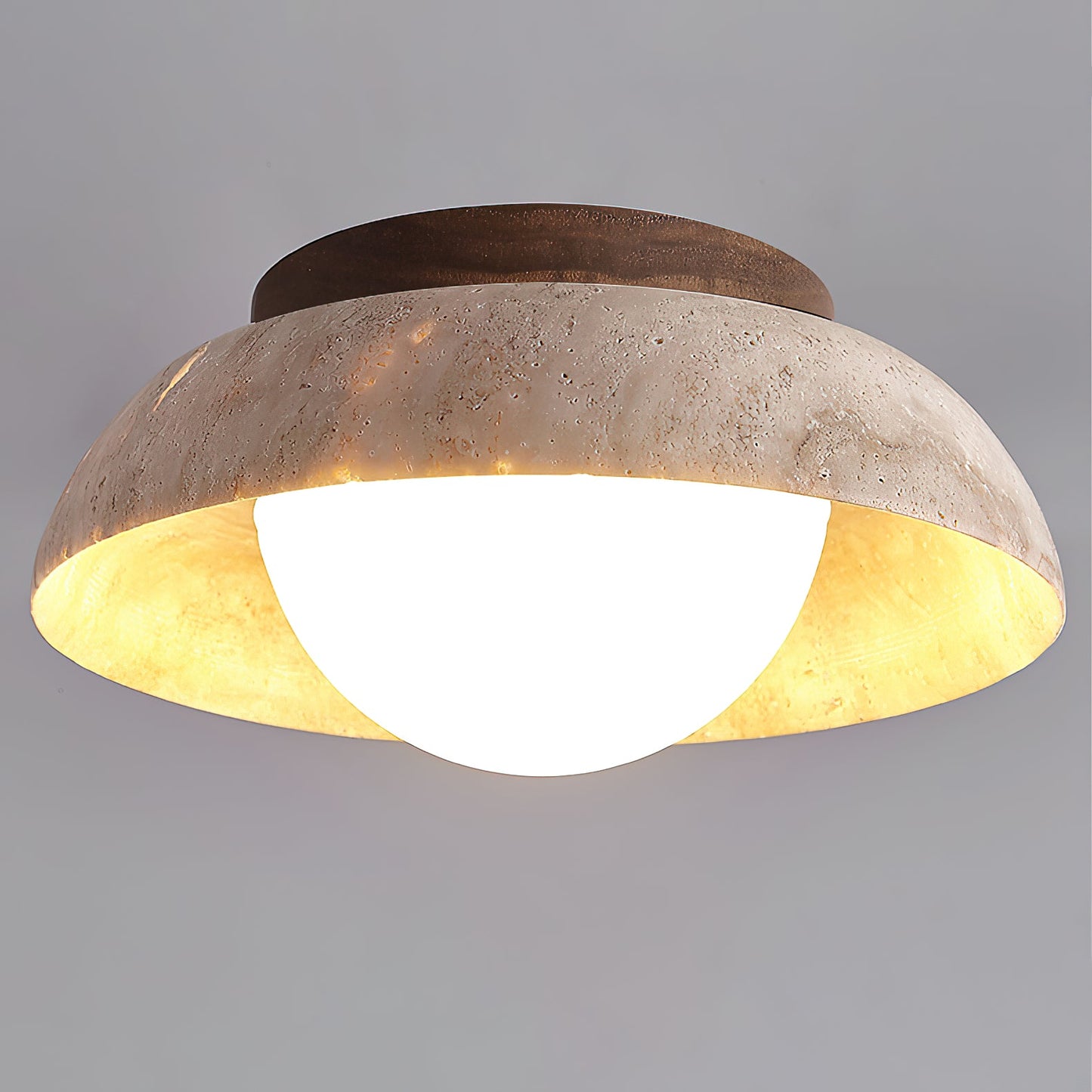 Piedra Travertine Ceiling Lamp