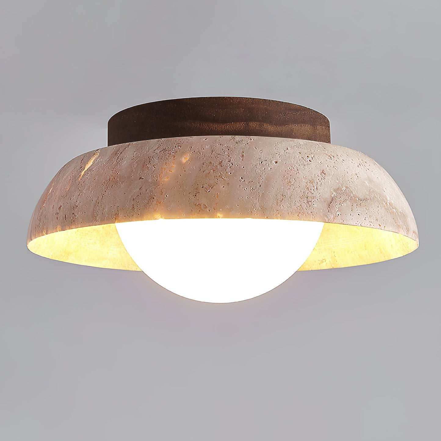Piedra Travertine Ceiling Lamp