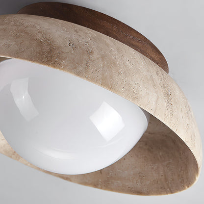 Piedra Travertine Ceiling Lamp