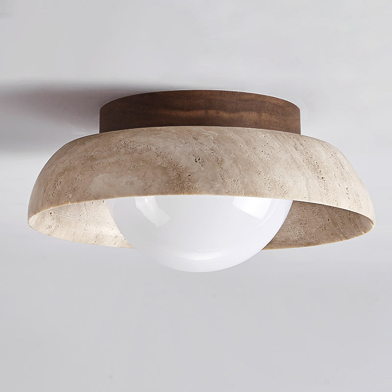 Piedra Travertine Ceiling Lamp