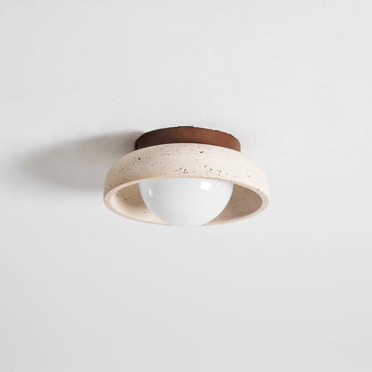 Piedra Travertine Ceiling Lamp
