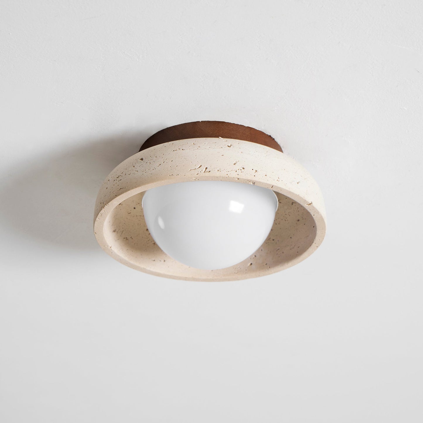 Piedra Travertine Ceiling Lamp