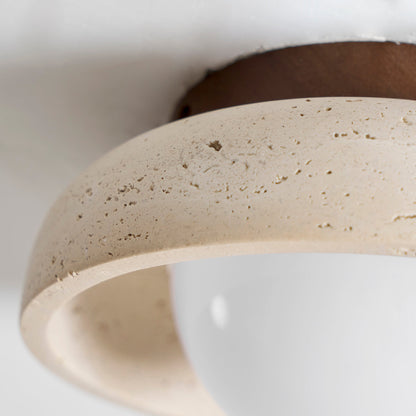 Piedra Travertine Ceiling Lamp