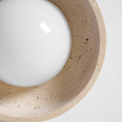 Piedra Travertine Ceiling Lamp