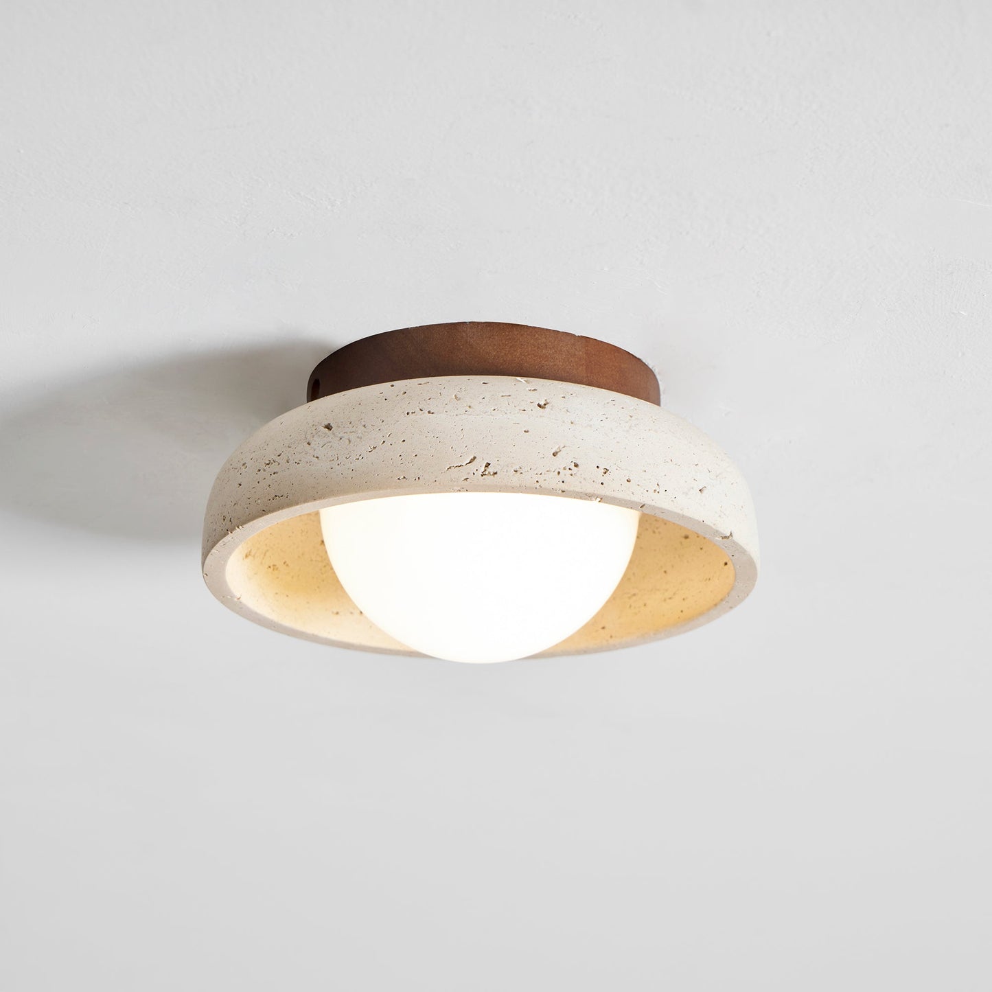 Piedra Travertine Ceiling Lamp