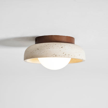 Piedra Travertine Ceiling Lamp