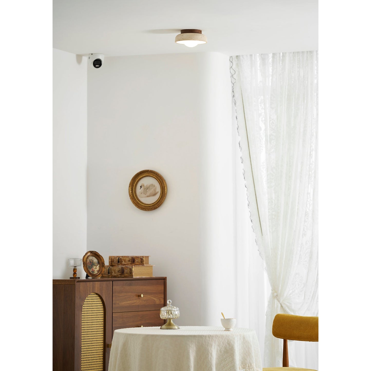 Piedra Travertine Ceiling Lamp