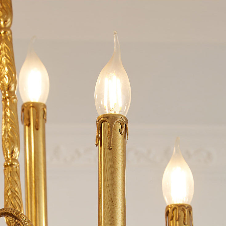 Louis XVI Brass Chandelier