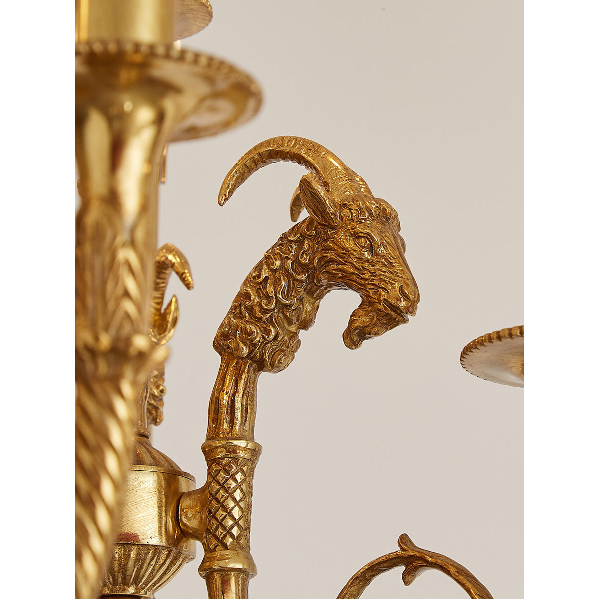 Louis XVI Brass Chandelier