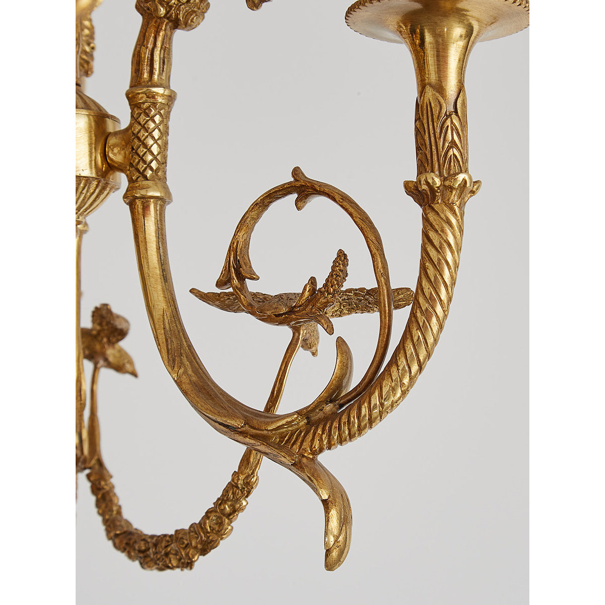 Louis XVI Brass Chandelier
