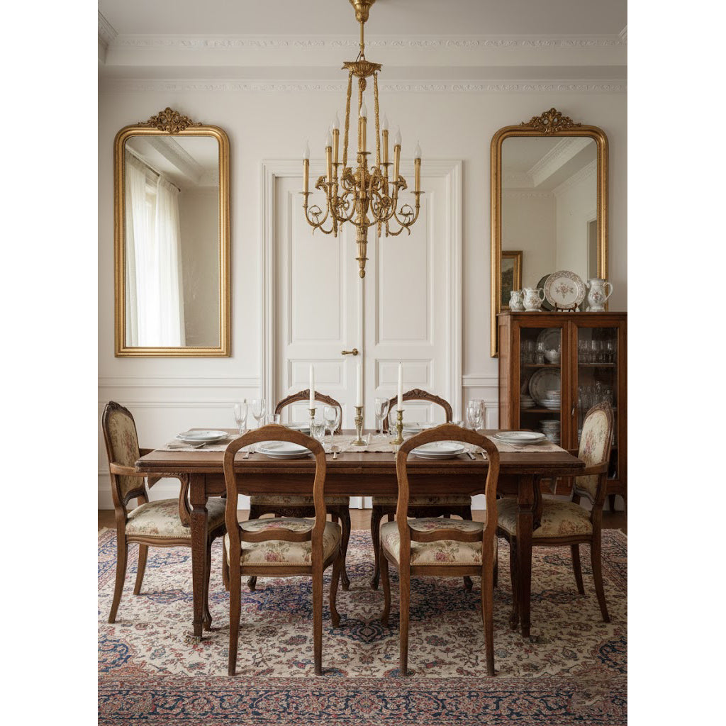 Louis XVI Brass Chandelier