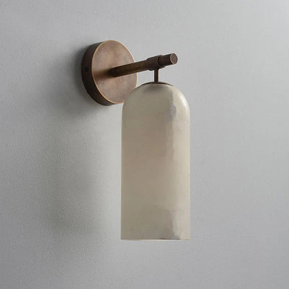 Pillar Alabaster Wall Lamp
