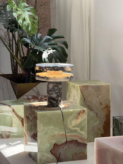 Pillar Marble Table Lamp