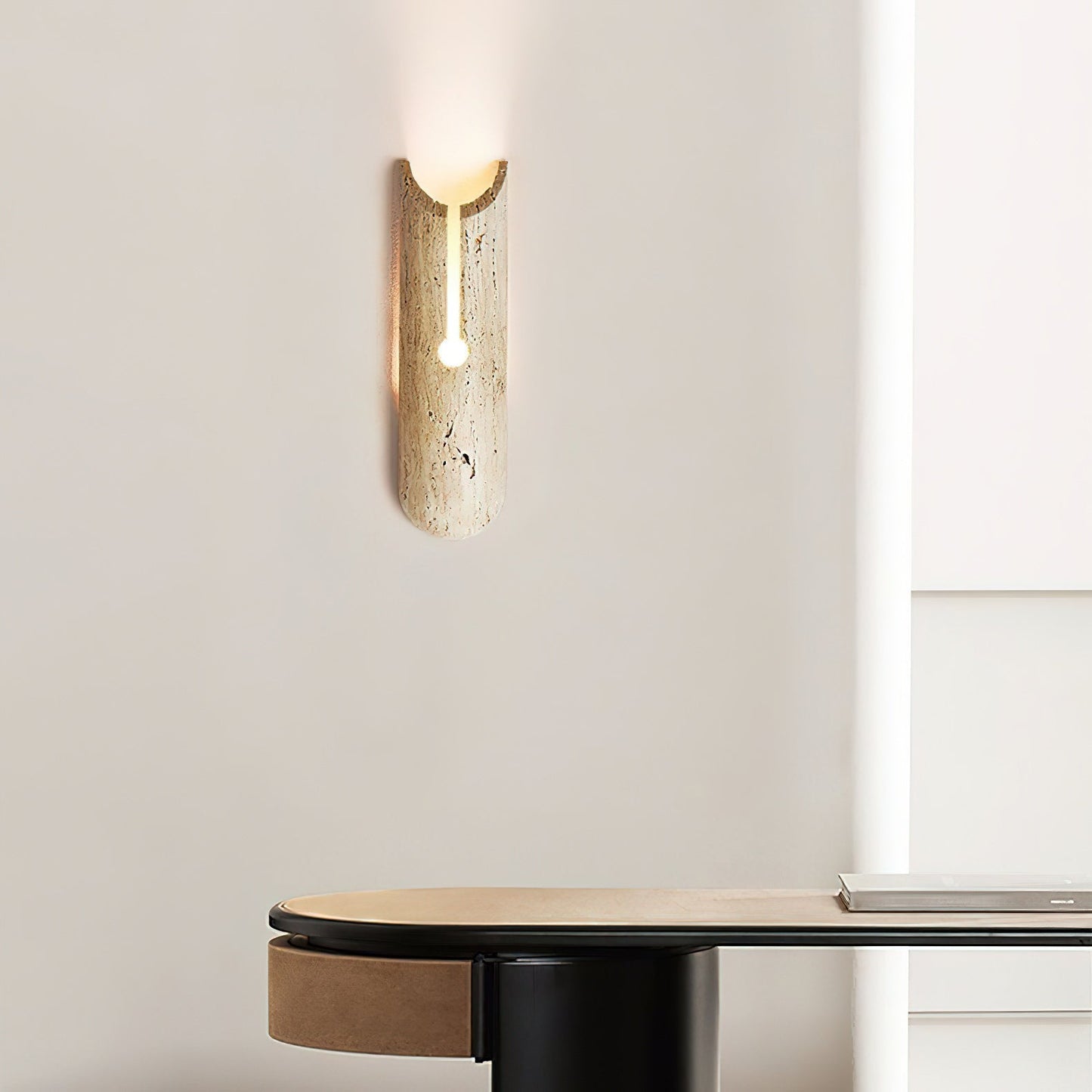 Pille Travertine Wall Lamp