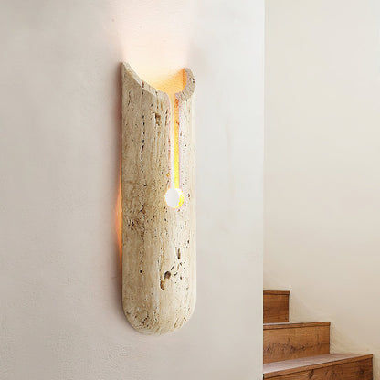 Pille Travertine Wall Lamp
