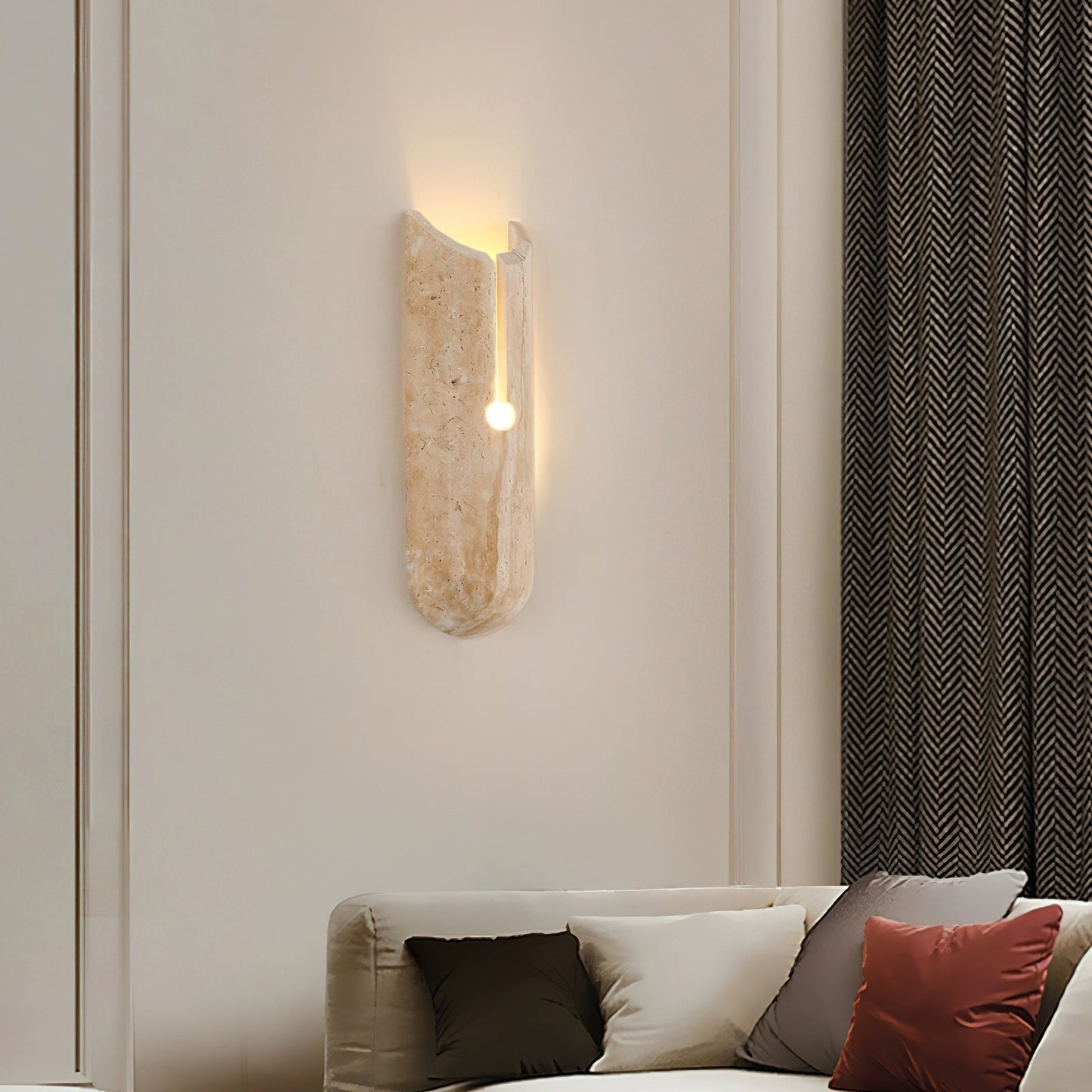Pille Travertine Wall Lamp