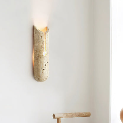 Pille Travertine Wall Lamp