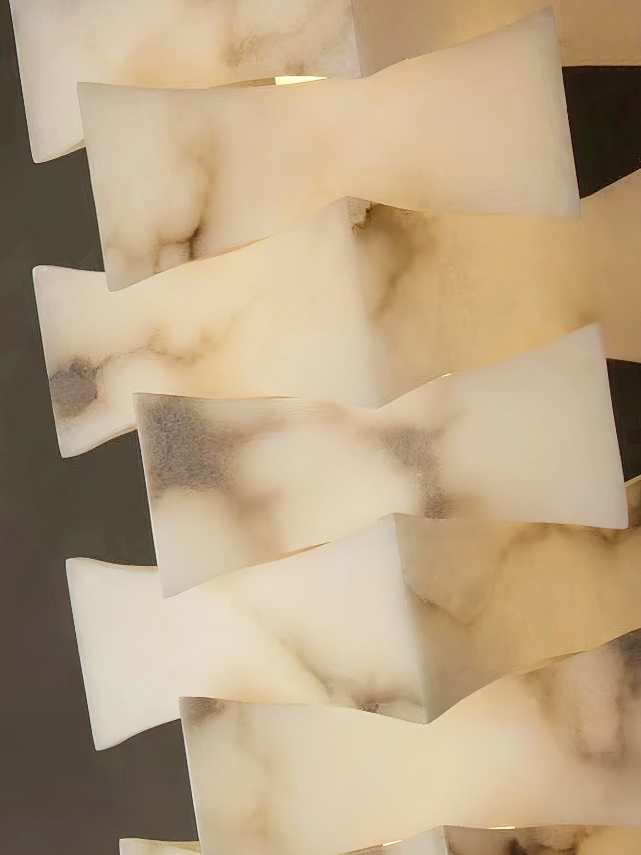 Stacked Alabaster Floor Light