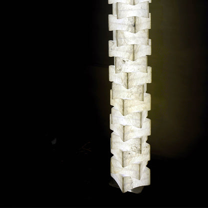 Stacked Alabaster Floor Light